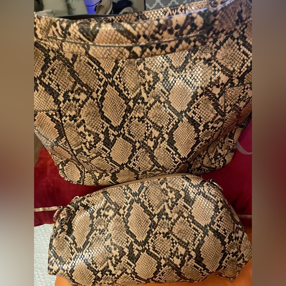 Snakeskin Pattern Travel Bag Set